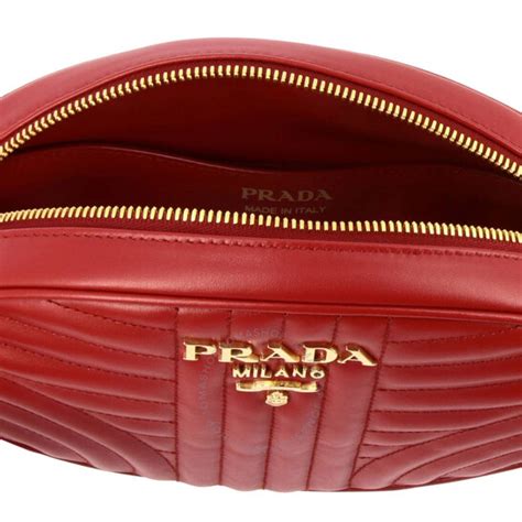 Prada Oval Diagramme Quilted Crossbody Bag 